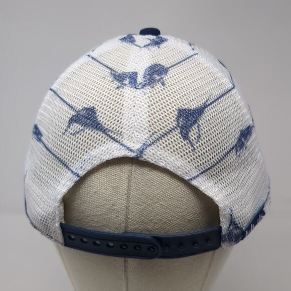 HUK Snapback Trucker Hat Blue One Size Adjustable Lightweight Mesh Back 6 Panel - Picture 6 of 9